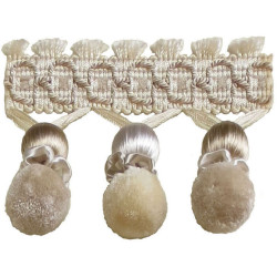 Бахрома для штор с помпонами 406-01 Pom Pom от Art Trimming
