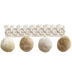 Бахрома для штор с помпонами 404-01 Pom Pom от Art Trimming