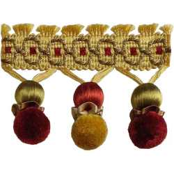Бахрома для штор с помпонами 406-03 Pom Pom от Art Trimming