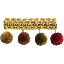 Бахрома для штор с помпонами 404-03 Pom Pom от Art Trimming