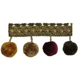 Бахрома для штор с помпонами 404-04 Pom Pom от Art Trimming