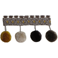 Бахрома для штор с помпонами 404-09 Pom Pom от Art Trimming