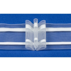 Шторная лента Step 1:2, F3, рап. 18 см (1043613, BOB) | 100 м.п.