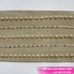 Тесьма декоративная KELYAN-KBOR-1680 Nat/Pearl Sitara от Dana Panorama