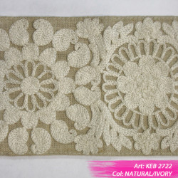 Тесьма декоративная KEB-2722 Natural/Ivory Sitara от Dana Panorama