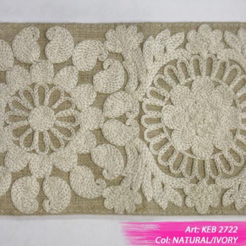 Тесьма декоративная KEB-2722 Natural/Ivory Sitara от Dana Panorama - Фото